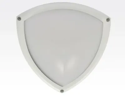 10W LED Wand/Deckenleuchte weiß dreieckig Tageslicht Weiß / 6000-6500K 450lm 230VAC IP65 120Grad -Ausstellungsstück mit kleinen Schönheitsfehler — Bild 1