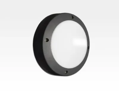 3W LED Wand/Deckenleuchte anthrazit rund Tageslicht Weiß / 6000-6500K 135lm 230VAC IP54 120Grad — Bild 4