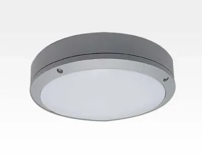 20W LED Wand/Deckenleuchte grau rund Tageslicht Weiß / 6000-6500K 900lm 230VAC IP54 120Grad — Bild 1
