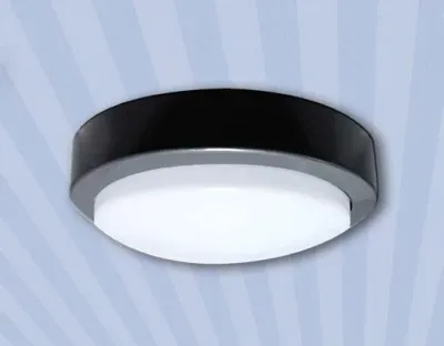 3W LED Wand/Deckenleuchte anthrazit rund Tageslicht Weiß / 6000-6500K 135lm 230VAC IP65 120Grad — Bild 2