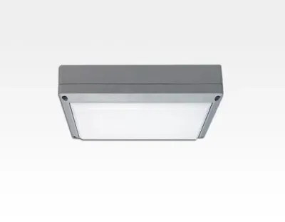 5W LED Wand/Deckenleuchte grau rechteckig Warm Weiß  / 2700-3200K 225lm 230VAC IP54 120Grad — Bild 1