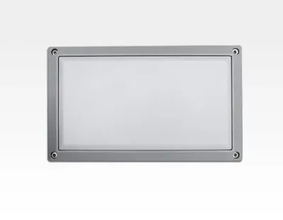 9W LED Wand/Deckenleuchte grau rechteckig Tageslicht Weiß / 6000-6500K 405lm 230VAC IP54 120Grad — Bild 5