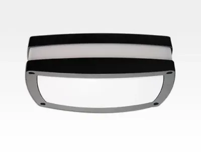 10W LED Wand/Deckenleuchte anthrazit rechteckig Tageslicht Weiß / 6000-6500K 450lm 230VAC IP54 120Grad
