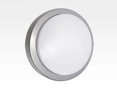 10W LED Wand/Deckenleuchte grau rund Tageslicht Weiß / 6000-6500K 450lm 230VAC IP65 120Grad — Bild 3