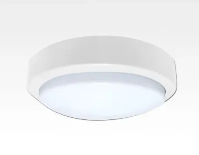10W LED Wand/Deckenleuchte weiss rund Tageslicht Weiß / 6000-6500K 450lm 230VAC IP65 120Grad — Bild 1
