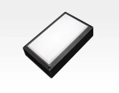 5W LED Wand/Deckenleuchte anthrazit rechteckig Warm Weiß / 2700-3200K 225lm 230VAC IP54 120Grad -Ausstellungsstück mit kleinen Schönheitsfehler — Bild 3