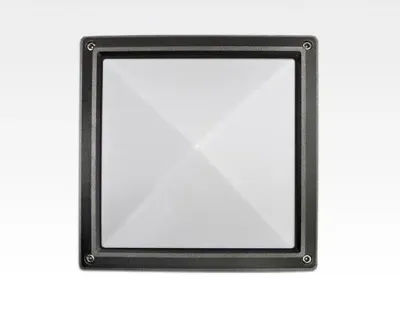 13W LED Wand/Deckenleuchte anthrazit quadr. pyramide Warm Weiß / 2700-3200K 560lm 230VAC IP54 120Grad -Ausstellungsstück mit kleinen Schönheitsfehler — Bild 5