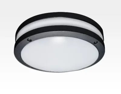 20W LED Wand/Deckenleuchte anthrazit rund Warm Weiß / 2700-3200K 900lm 230VAC IP54 120Grad -Ausstellungsstück mit kleinen Schönheitsfehler — Bild 1