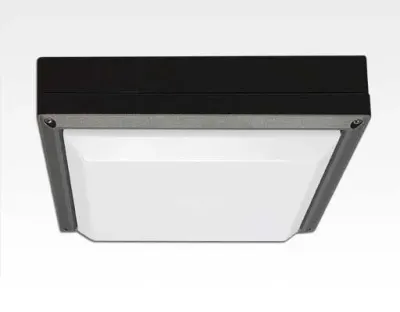 20W LED Wand/Deckenleuchte grau quadratisch Warm Weiß / 2700-3200K 900lm 230VAC IP54 120Grad -Ausstellungsstück mit kleinen Schönheitsfehler — Bild 1