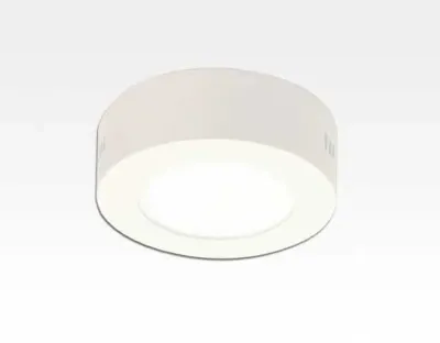 6W LED Aufbauleuchte weiß rund dimmbar Warm Weiß / 2700-3200K 450lm 230VAC IP40 110Grad — Bild 1