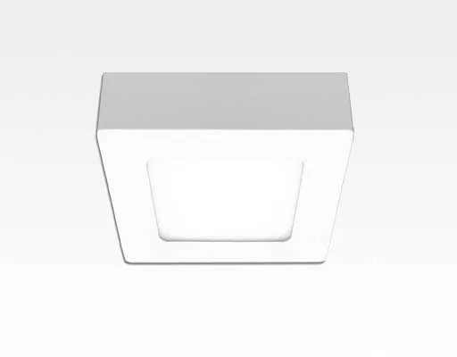 6W LED Aufbauleuchte weiß quadratisch dimmbar Warm Weiß / 2700-3200K 450lm 230VAC IP40 110Grad