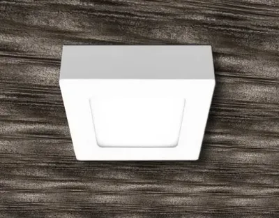 6W LED Aufbauleuchte weiß quadratisch dimmbar Warm Weiß / 2700-3200K 450lm 230VAC IP40 110Grad — Bild 2