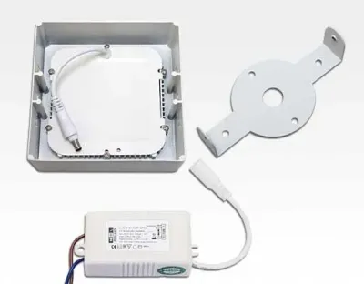 6W LED Aufbauleuchte weiß quadratisch dimmbar Warm Weiß / 2700-3200K 450lm 230VAC IP40 110Grad — Bild 4