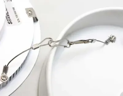 7W LED Aufbau Paneelleuchte weiß rund Warm Weiß / 2800-3300K 645lm 230VAC 100Grad -Ausstellungsstück mit kleinen Schönheitsfehleretzt — Bild 5