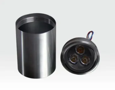 3W LED Aufbau Downlight silber rund Warm Weiß / 2700-3200K 180lm 230VAC 120Grad -Ausstellungsstück mit kleinen Schönheitsfehler — Bild 4
