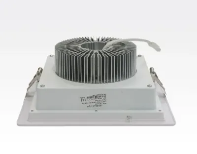 24W LED Einbau Downlight weiß quadratisch dimmbar Neutral Weiß / 4000-4500K 2400lm 230VAC IP43 120Grad -Ausstellungsstück mit kleinen Schönheitsfehler — Bild 4
