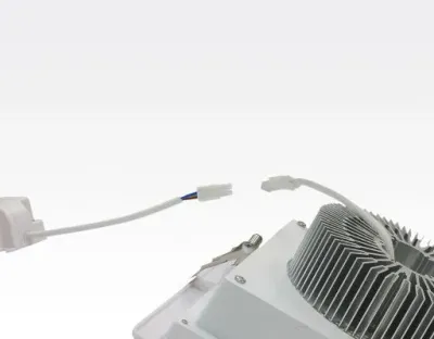 36W LED Einbau Downlight weiß quadratisch dimmbar Neutral Weiß  / 4000-4500K 3600lm 230VAC IP43 120Grad -Ausstellungsstück mit kleinen Schönheitsfehler — Bild 8