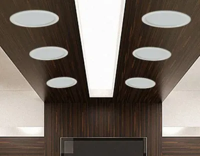 36W LED Einbau Downlight weiß rund dimmbar Warm Weiß / 2700-3200K 3024lm 230VAC IP20 120Grad -Ausstellungsstück mit kleinen Schönheitsfehler — Bild 2