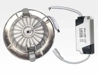 9W LED Einbau Downlight Edelstahl gebürstet rund dim. Warm Weiß / 2800-3300K 630lm 230VAC IP40 120Grad — Bild 7