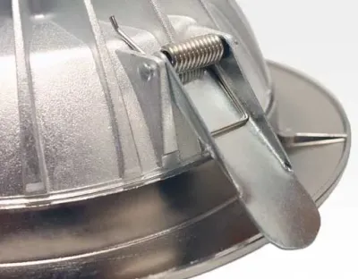 15W LED Einbau Downlight Edelstahl gebürstet rund dim. Warm Weiß / 2800-3300K 1100lm 230VAC IP40 120Grad -Ausstellungsstück mit kleinen Schönheitsfehlern — Bild 9