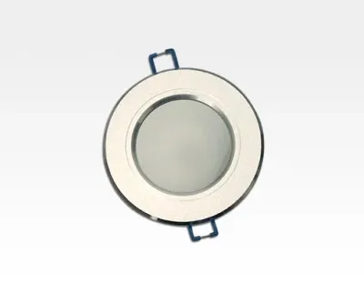 3W LED Einbau Downlight Aluminium gebürstet rund Warm Weiß / 2500-3300K 240lm 230VAC 120Grad — Bild 2