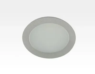 6W LED Einbau Downlight silber rund Warm Weiß / 2500-3300K 480lm 230VAC 120Grad