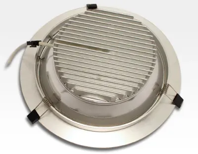 20W LED Einbau Downlight Aluminium gebürstet rund Warm Weiss / 2500-3300K 1600lm 230VAC 120Grad — Bild 2