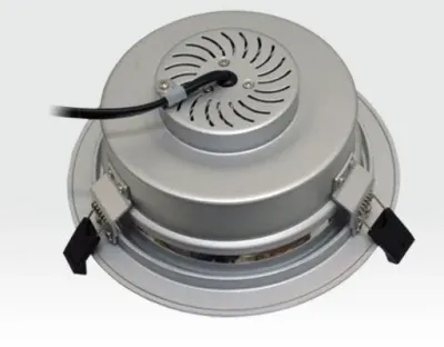 28W LED Einbau Downlight silber rund Neutral Weiß / 4000-4500K 2300lm 230VAC IP44 120Grad — Bild 2