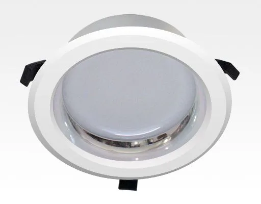 20W LED Einbau Downlight weiß rund Warm Weiß / 2800-3000K 1500lm 230VAC IP44 120Grad