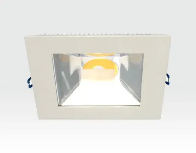 10W LED Einbau Downlight weiß quadratisch Warm Weiß / 2700-3200K 650lm 230VAC IP40 120Grad — Bild 1
