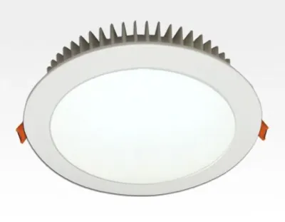24W LED Einbau Downlight weiß rund Warm Weiss / 2700-3200K 2160lm 230VAC IP44 120Grad — Bild 1