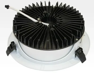 30W LED Einbau Downlight weiß rund dimmbar Warm Weiss / 2700-3200K 2100lm 230VAC IP40 120Grad -Ausstellungsstück mit kleinen Schönheitsfehler — Bild 2