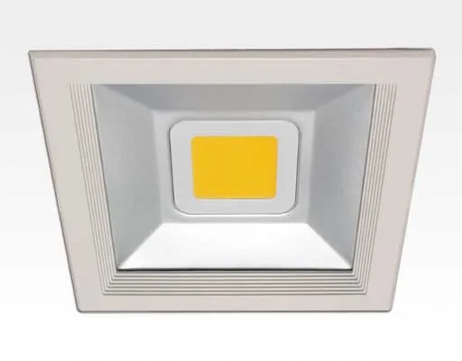 30W LED Einbau Downlight weiß quadratisch Warm Weiß / 2700-3200K 1960lm 230VAC IP40 120Grad