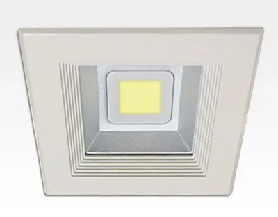 30W LED Einbau Downlight weiß quadratisch Warm Weiß / 2700-3200K 1800lm 230VAC IP44 120Grad — Bild 1
