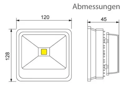 10W LED Strahler Neutral Weiß 120Grad / 615lm IP65 230VAC — Bild 7
