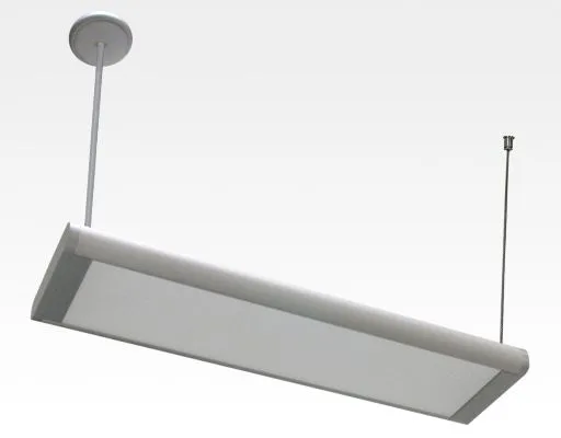 20W LED Lichtbalken Silber abhängend 120Grad Warm Weiß / 2800-3200K 1600lm 230VAC L614mm