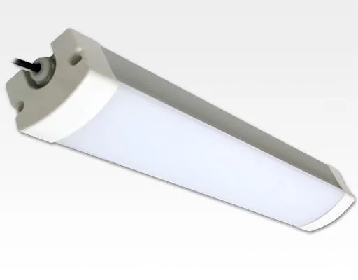 36W LED Feuchtraum Wannenleuchte Alu Neutral Weiß / IP65 230VAC 1200mm