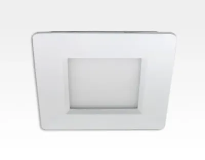 5W LED Paneel weiss quadratisch Warm Weiss dimmbar 350lm 120Grad / 2700-3200K 110x110mm 230VAC — Bild 1