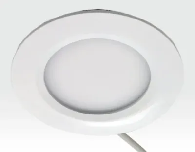 6W LED Paneel weiss rund Warm Weiss dimmbar 400lm 120Grad / ABVERKAUF 2700-3200K D110mm 230VAC — Bild 1