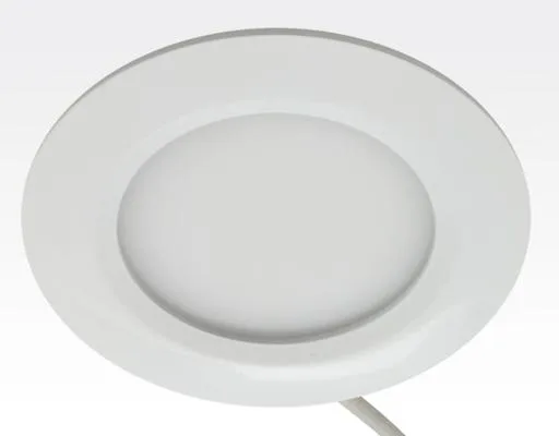 7W LED Paneel weiss WW 2700-3200K dimmbar 400lm 120Grad / D110 H14 LM95 230VAC -Ausstellungsstück mit kleinen Schönheitsfehler