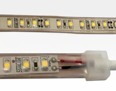 9,6W/m LED Lichtband Neutral Weiß Rolle 5m mit Easy Stecker / 840lm/m 120 LEDs/m IP67 24VDC — Bild 2