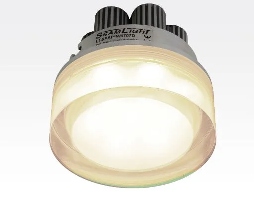 7W LED Einbau Downlight rund dimmbar Warm Weiß / 2700-3200K 630lm 230VAC IP44 110Grad