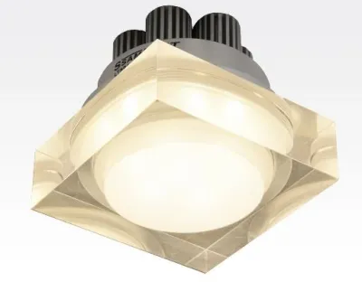 7W LED Einbau Downlight quadratisch dimmbar Warm Weiß / 2700-3200K 630lm 230VAC IP44 110Grad — Bild 1