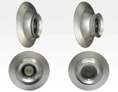 12W LED Fokus Vierfach Einbauspot silber quadr. Neutral Weiß / 4000K 800lm 230VAC 10-60Grad — Bild 4