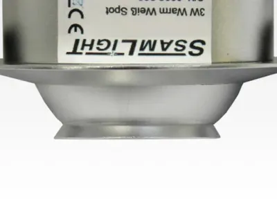 6W LED Fokus Doppel Einbauspot silber rechteckig Warm Weiß / 3000K 400lm 230VAC 10-60Grad — Bild 3