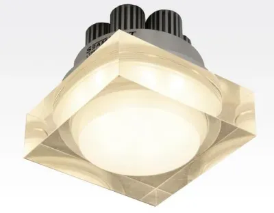3W LED Einbau Spot Warm Weiß quadratisch / 240lm 230VAC — Bild 1