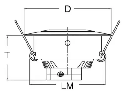 3W LED Miniatur Design Einbau Leuchte Warm Weiß 45Grad / 135lm +/-30 Grad schwenkbar 12VDC — Bild 6