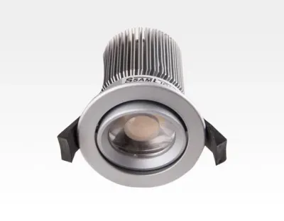 10W LED Spot silber klar Neutral Weiß dimmbar / 650lm IP44 230VAC — Bild 1
