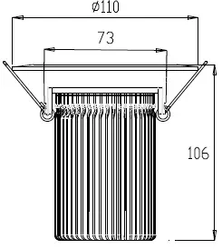 15W LED Einbau Leuchte silber Neutral Weiß / IP44 230VAC — Bild 5