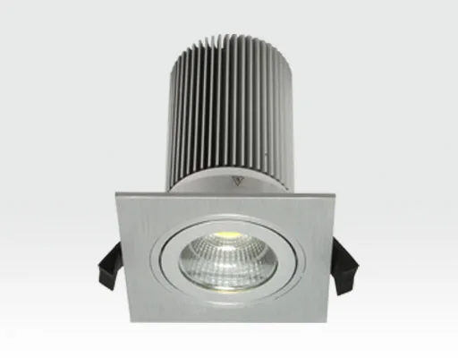 13W LED Einbau Leuchte silber Neutral Weiß / IP44 230VAC